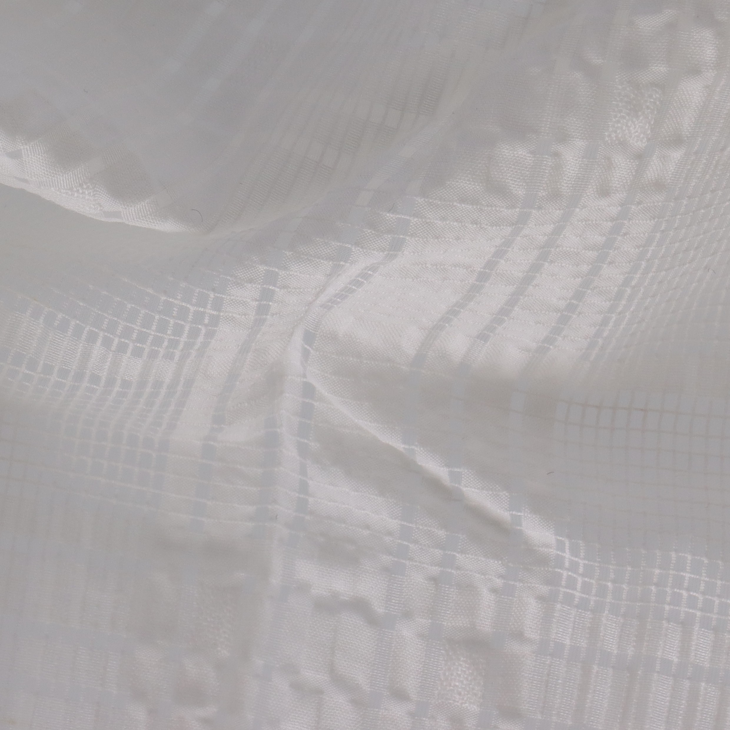Cotton/Linen Check Jacquard