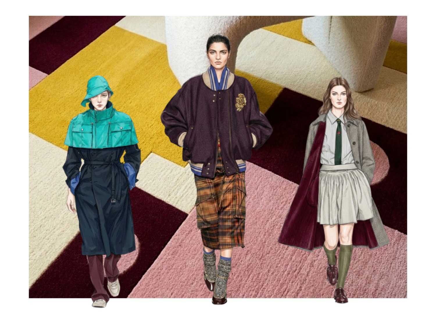 TRADITIONAL×Graphic×Uniform カラーパレットイメージ