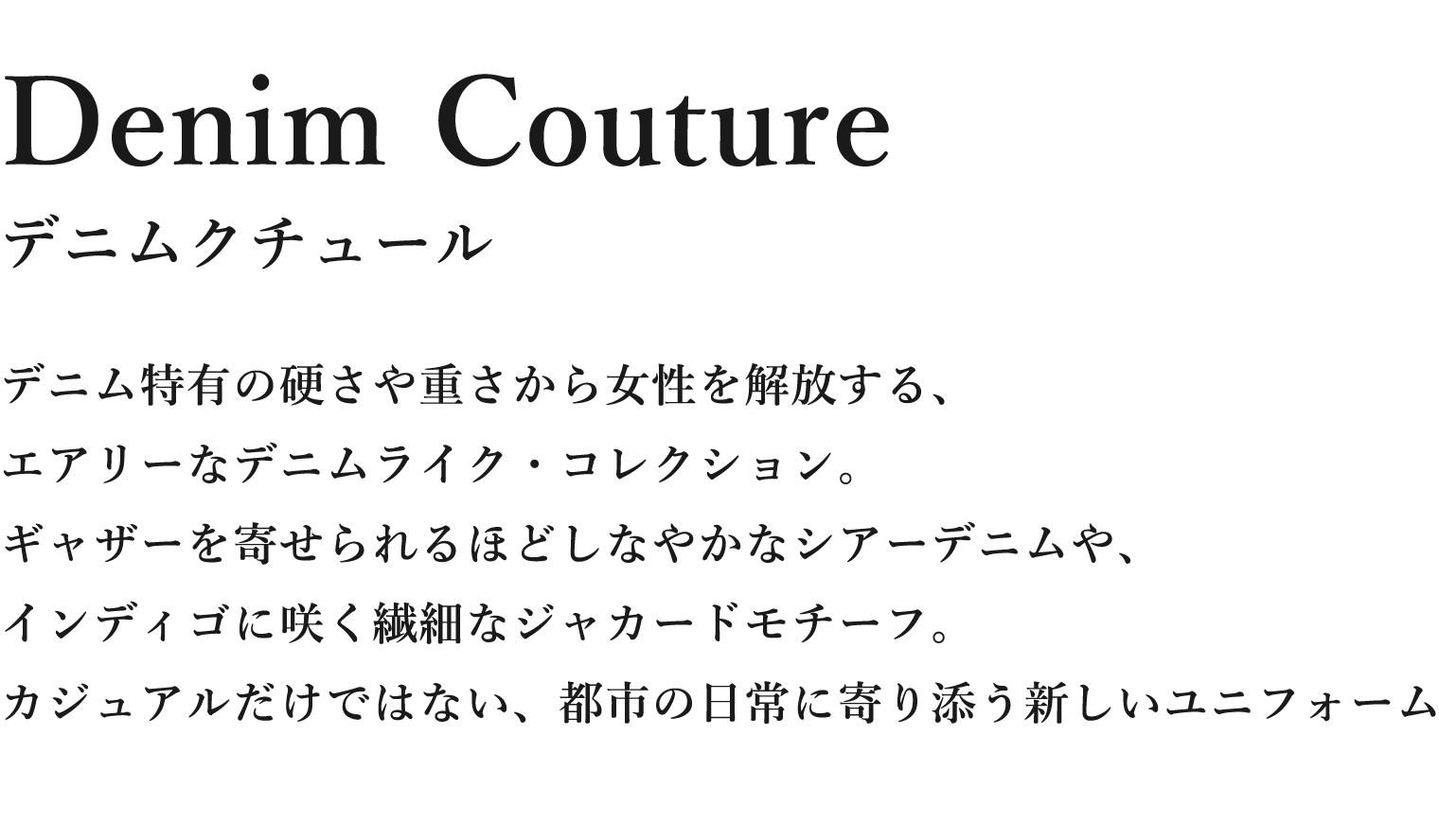 Denim Couture デニムクチュール